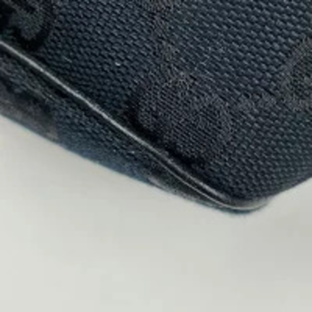 Gucci canvas cosmetic accessory GG black handbag Clutch Black